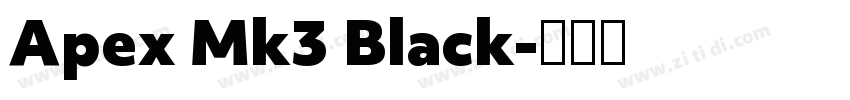 Apex Mk3 Black字体转换
